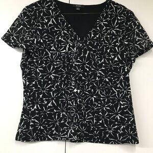Alfani: Black & White Blouse: